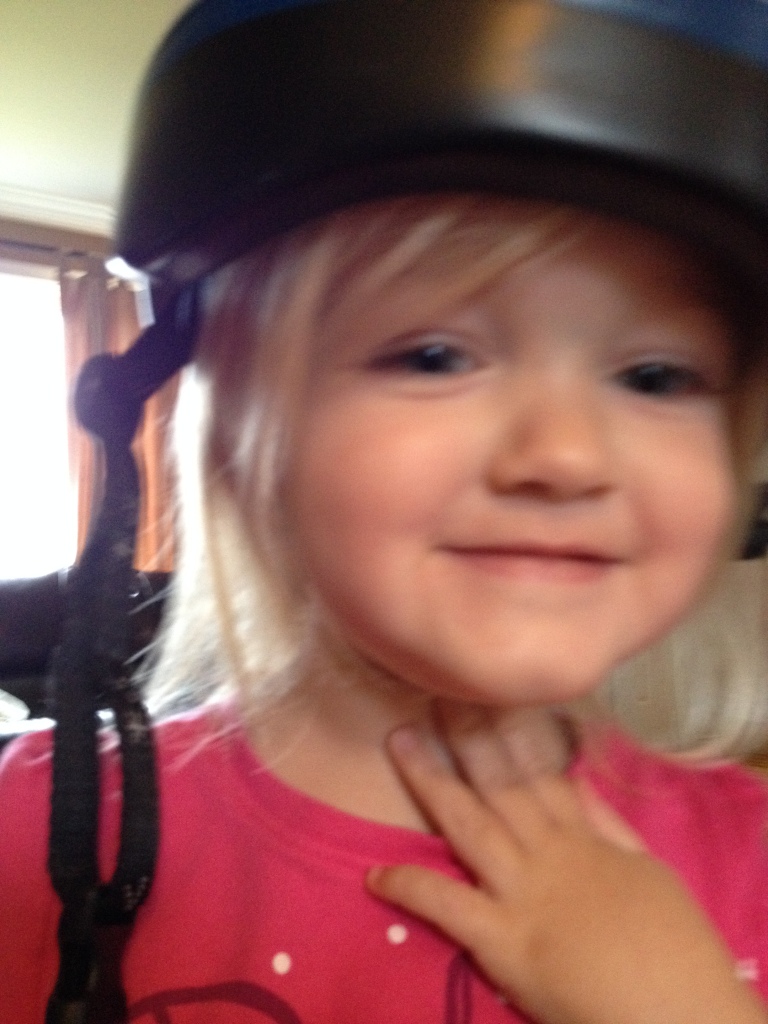My daughter has learned how to take a "selfie" with my iPhone...and does so wearing a bike helmet. See what I'm getting at?